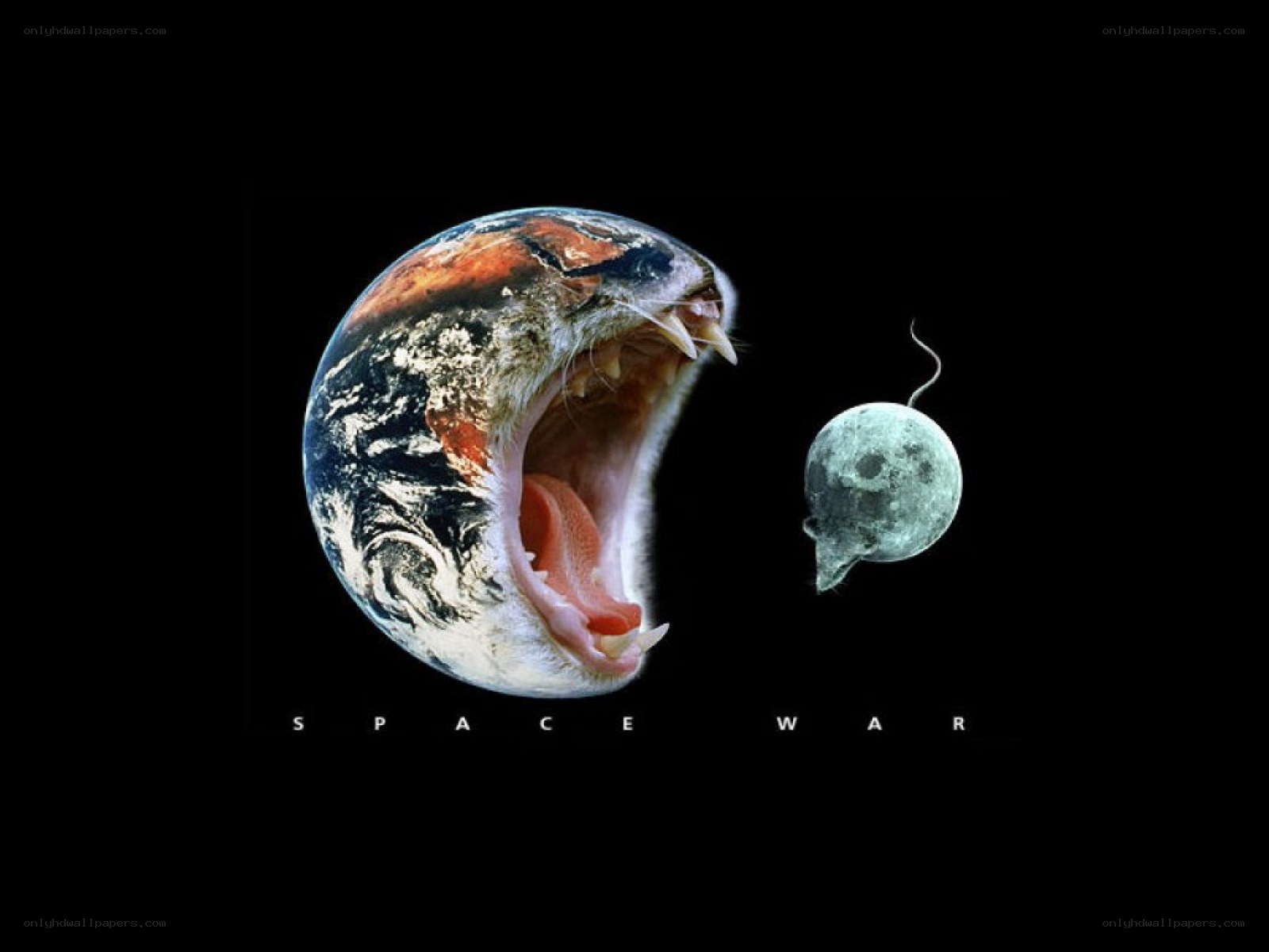 Earth and Moon in Space War