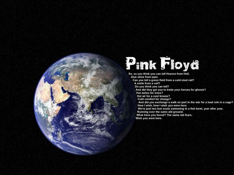 Earth and Pink Floyd lyrics