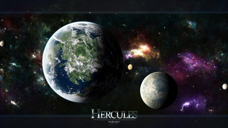 Earth and Planets in Space — Black