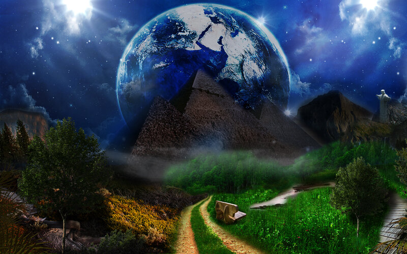 Earth and Pyramids
