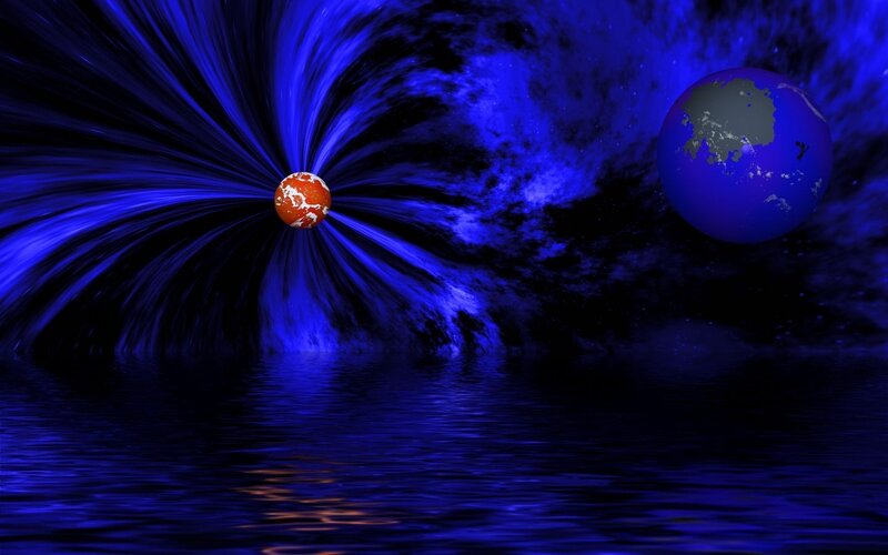 Earth and solar wind