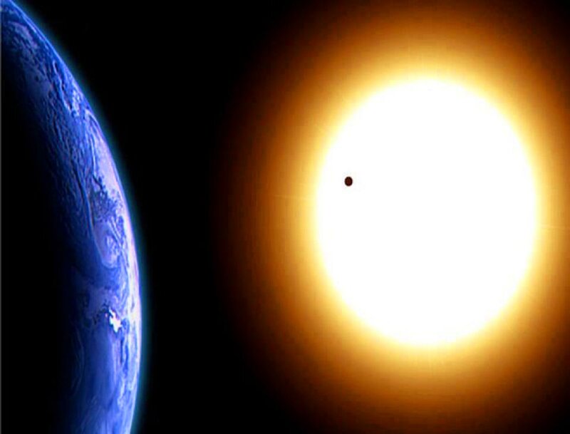 Earth and Sun Transit