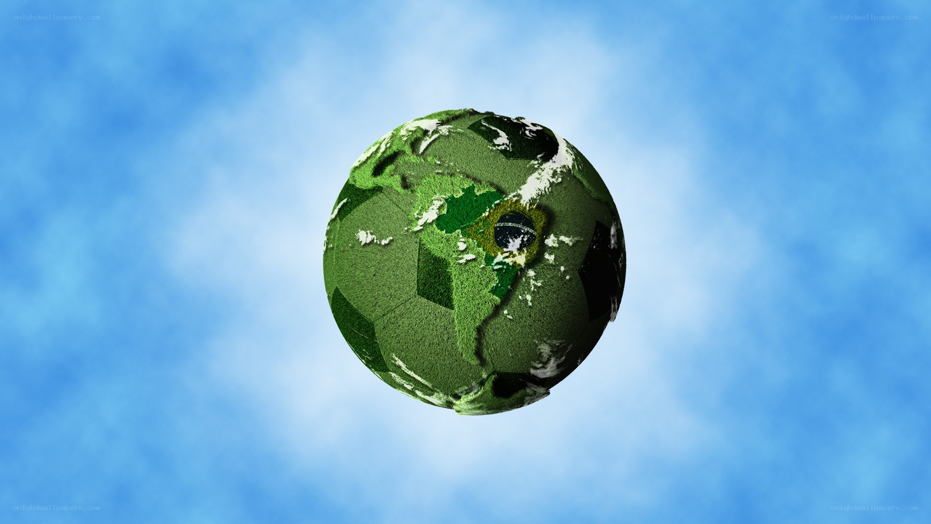 Earth as a soccer ball