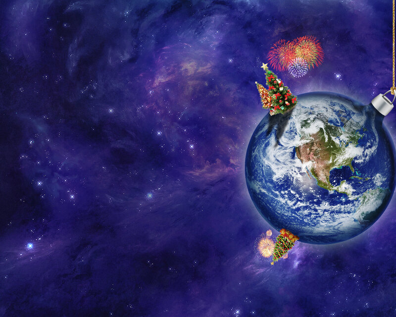 Earth as Christmas Ornament