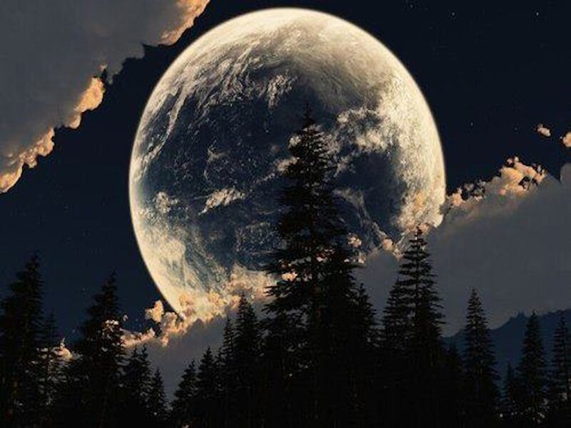 Earth as Moon