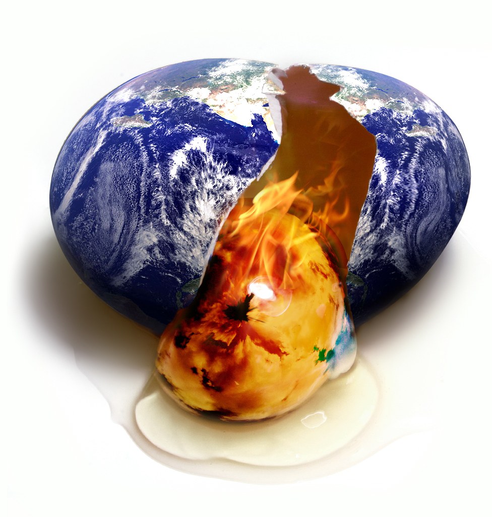 Earth cracking with fire