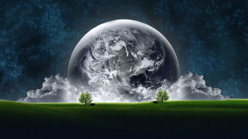Earth from a distant planet