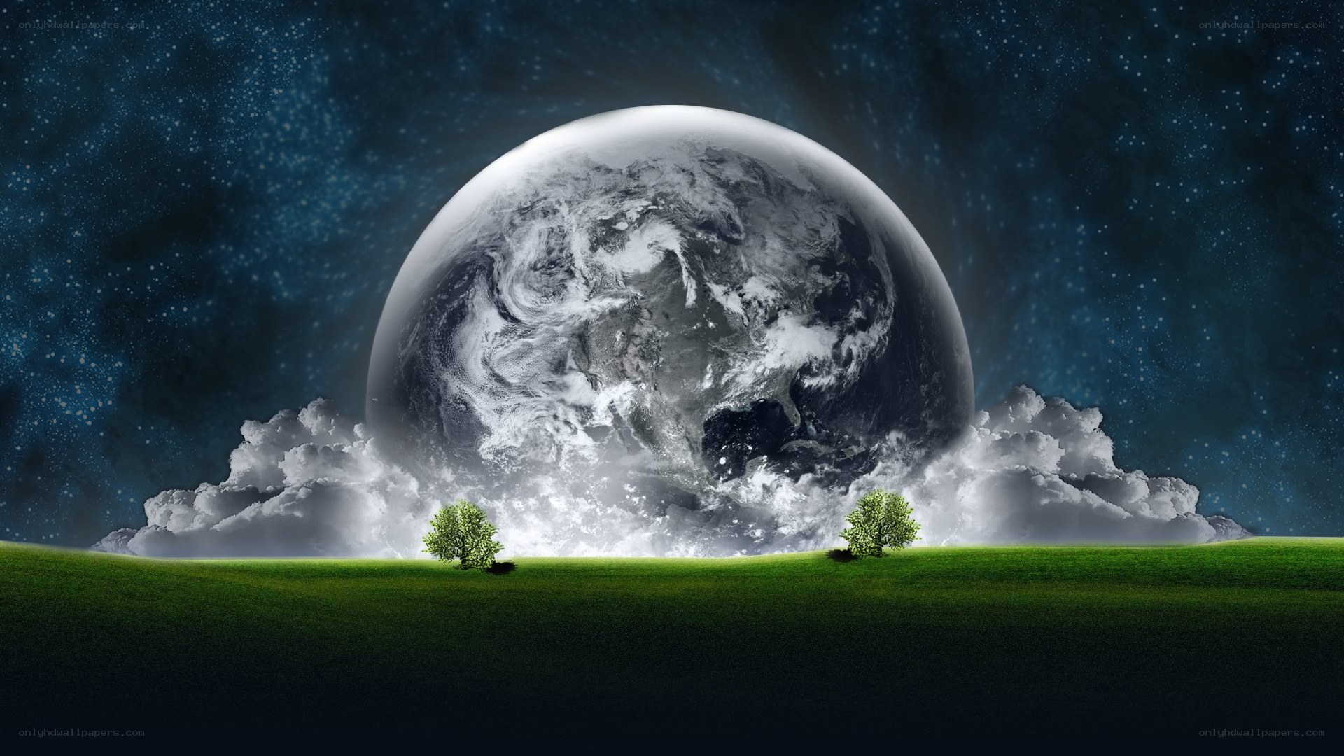 Earth from a distant planet