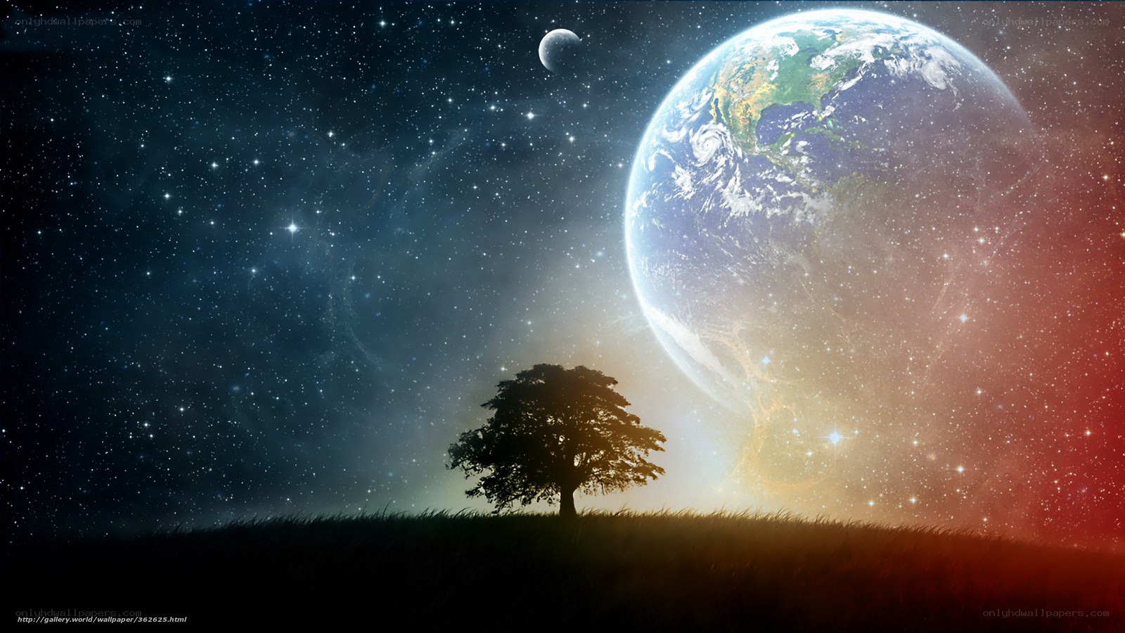 Earth from a distant planet