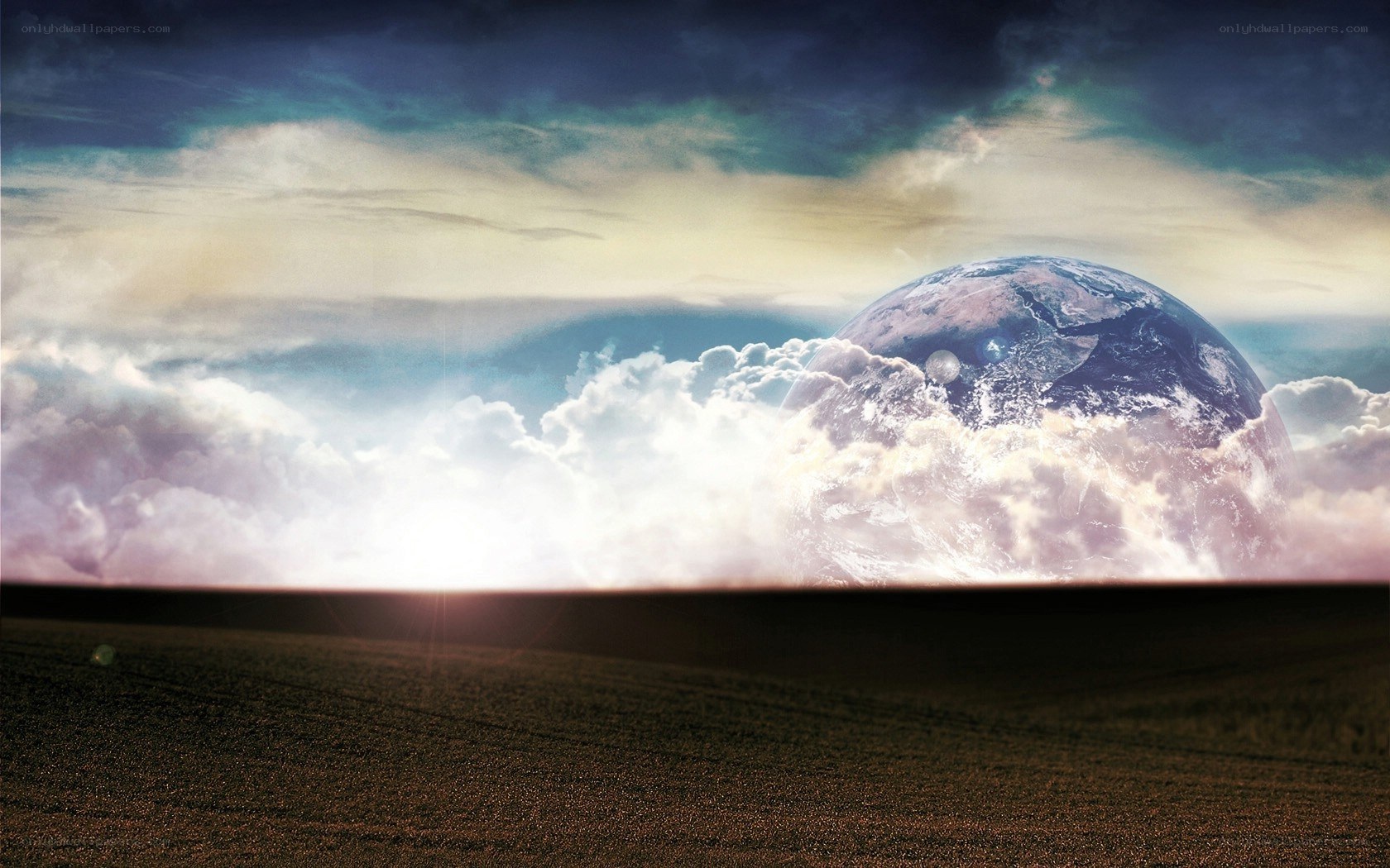 Earth from a distant world