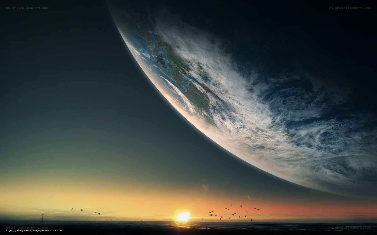 Earth from a distant world
