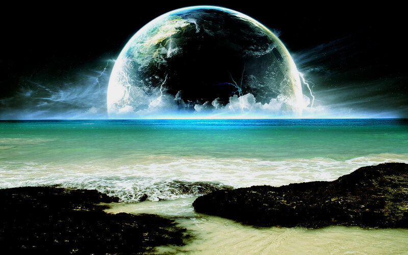 Earth from an alien shore