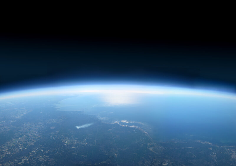 Earth from high altitude