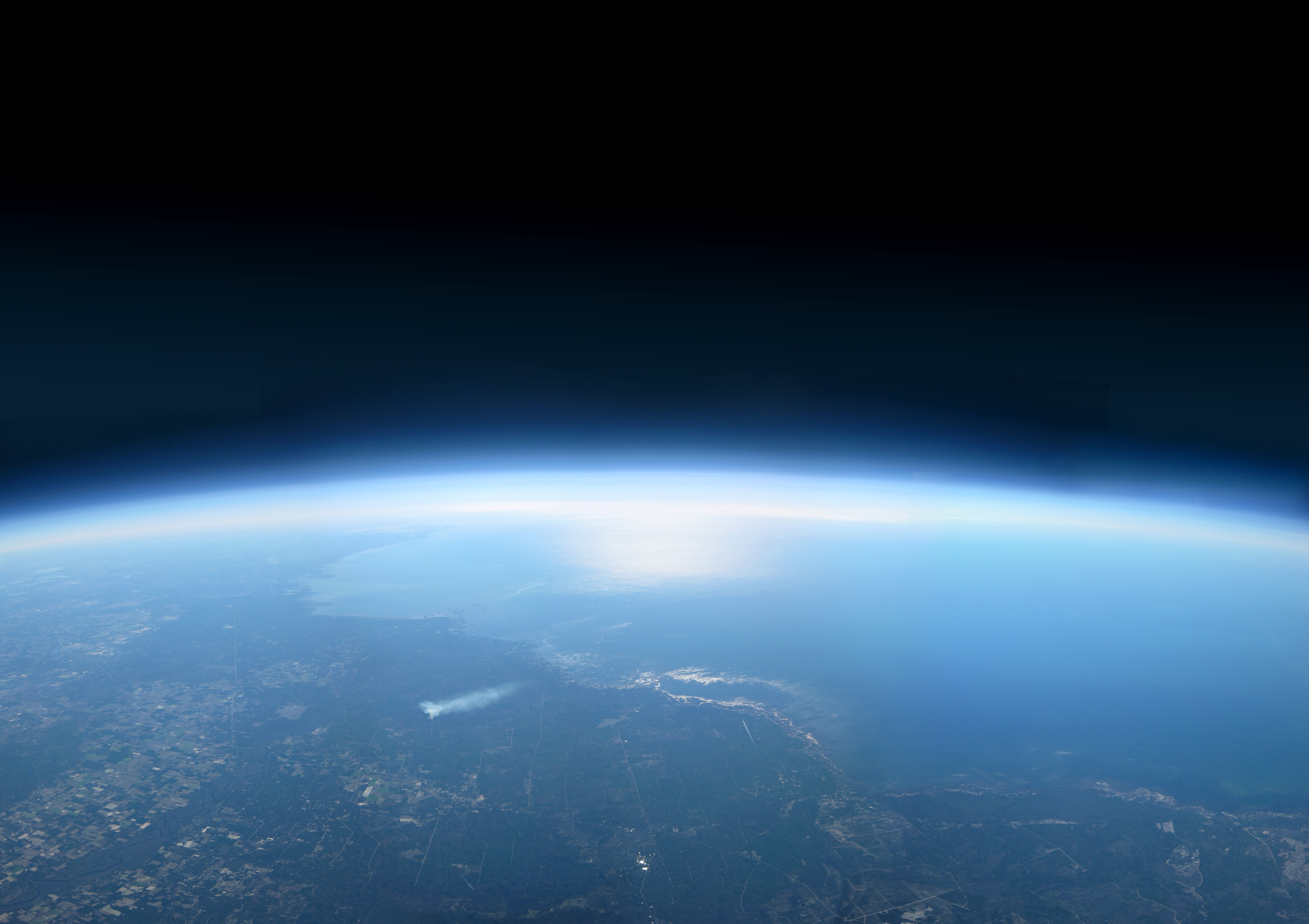 Earth from high altitude