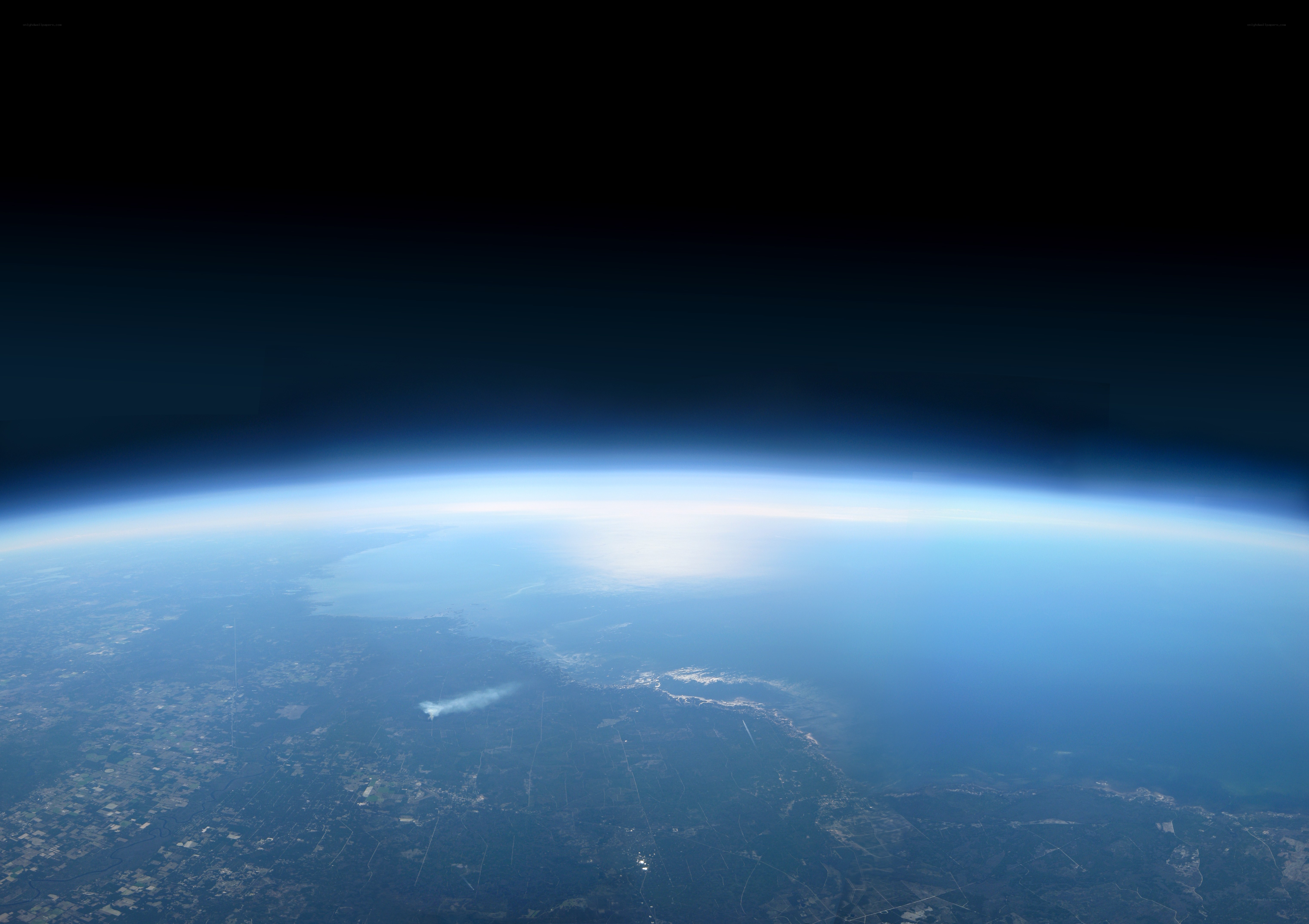 Earth from high altitude