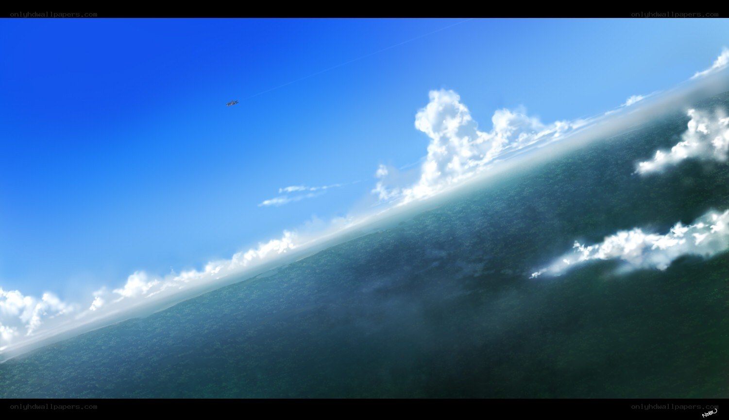 Earth from high altitude