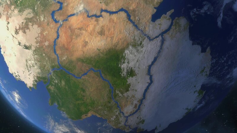 Earth from Space — 3d Render, Continent
