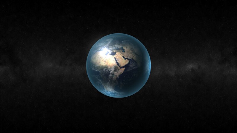 Earth from Space — 3d Render, Planet