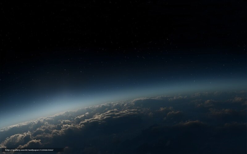 Earth from space at night