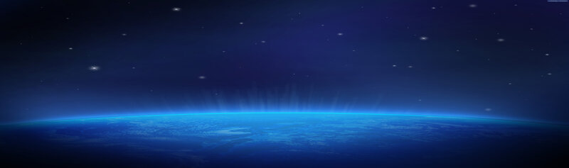 Earth from space at night