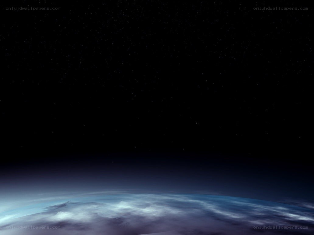 Earth from space at night