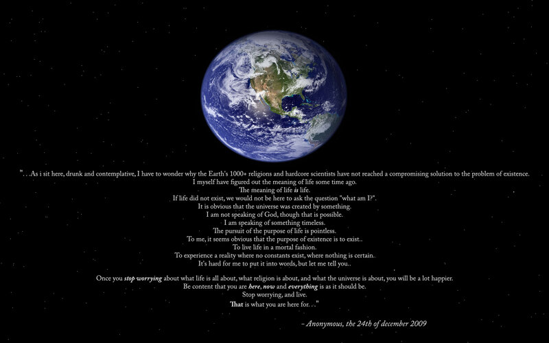 Earth from Space — Black, Contemplative, Night