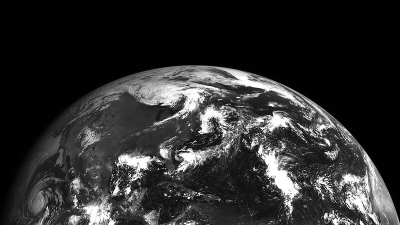 Earth from Space — Black, Dramatic, Photograph, Clouds