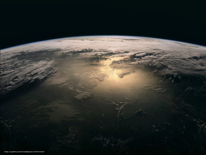 Earth from Space — Black, Dramatic, Sunrise, Photograph