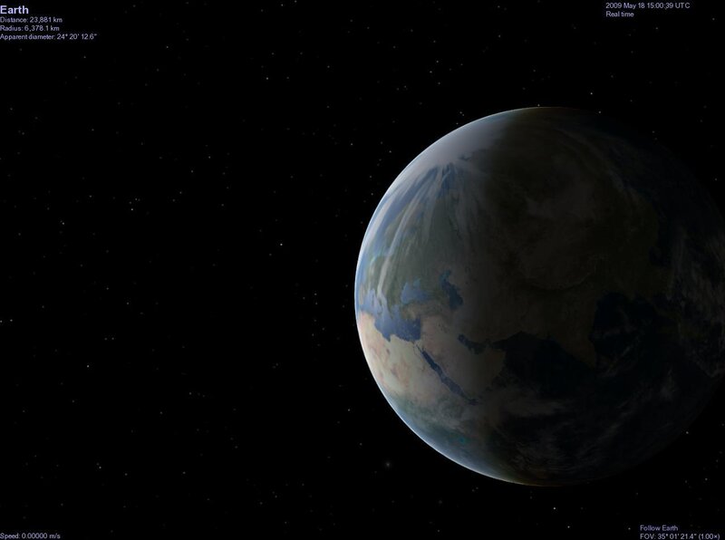 Earth from Space — Black, Serene, 3d Render, Stars, Blue