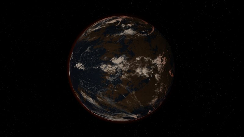 Earth from Space — Black, Serene, 3d Render