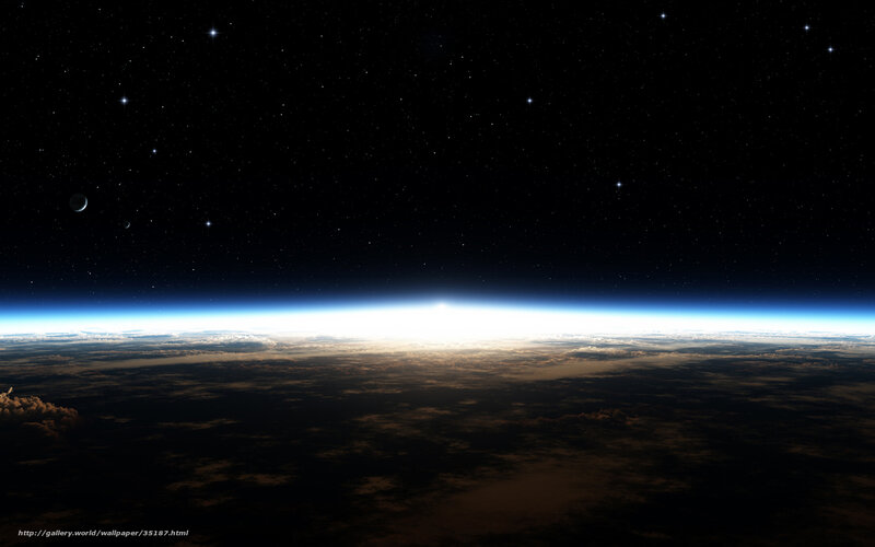 Earth from Space — Black, Serene, Night, 3d Render