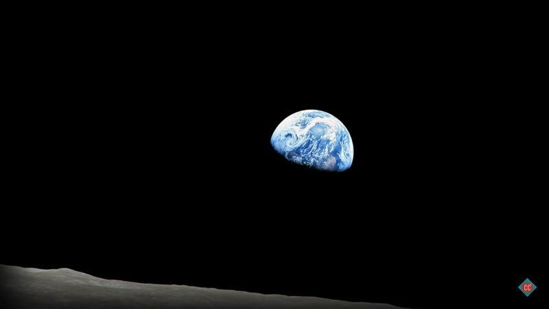 Earth from Space — Black, Serene, Photograph, Moon Surface