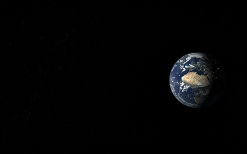 Earth from Space — Black, Serene, Photograph, Planet