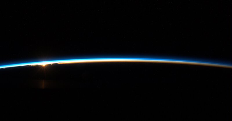 Earth from Space — Black, Serene, Sunrise