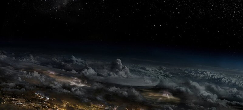 Earth from Space — Black