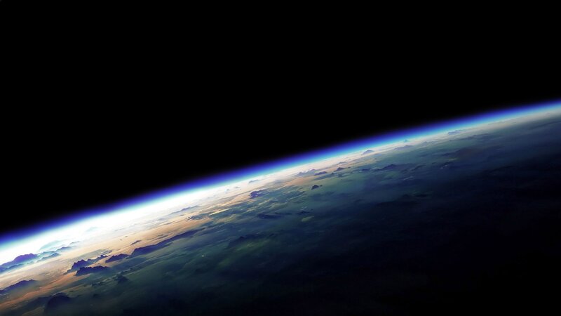 Earth from Space — Blue, Dramatic, Digital Art, Clouds, Atmosphere