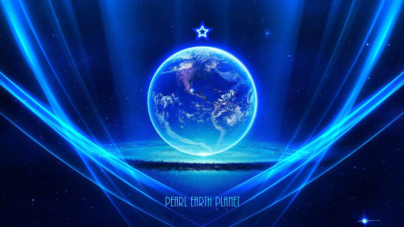 Earth from Space — Blue, Dramatic, Night, Digital Art, Star