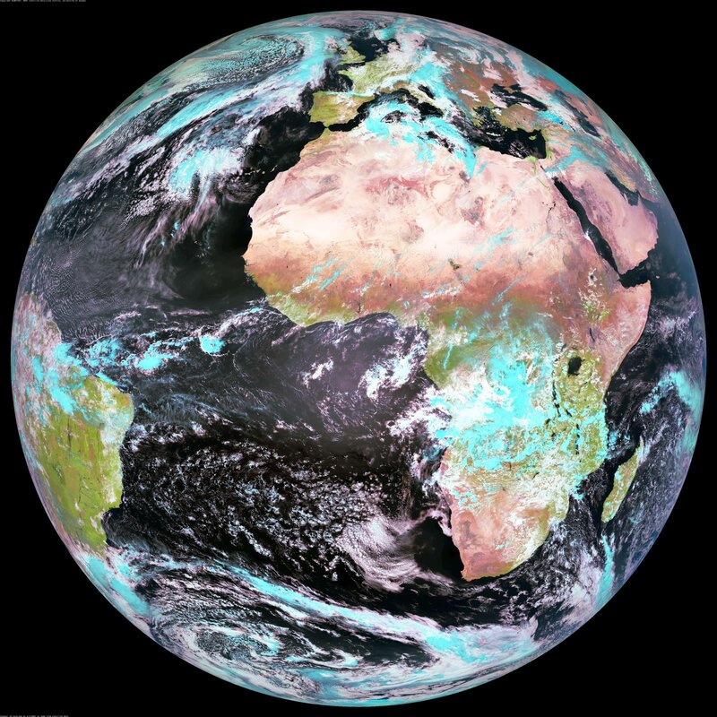 Earth from Space — Blue, Dramatic, Photograph, Africa