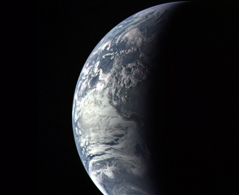 Earth from Space — Blue, Dramatic, Photograph, Clouds