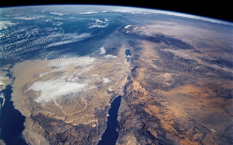 Earth from Space — Blue, Dramatic, Photograph, Ocean