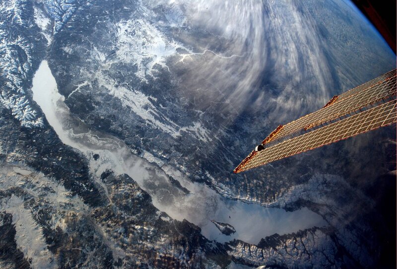 Earth from Space — Blue, Dramatic, Photograph, Spacecraft