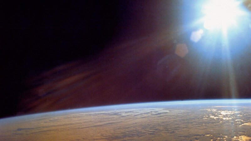Earth from Space — Blue, Dramatic, Photograph, Sun, Atmosphere