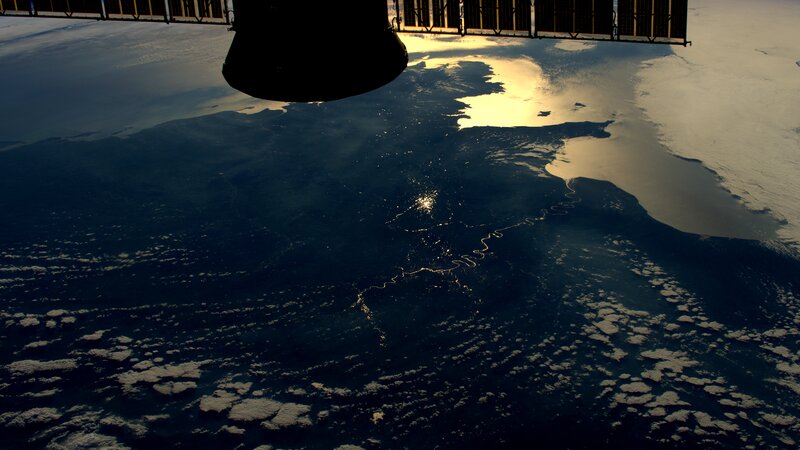 Earth from Space — Blue, Dramatic, Sunrise, Photograph, Spacecraft