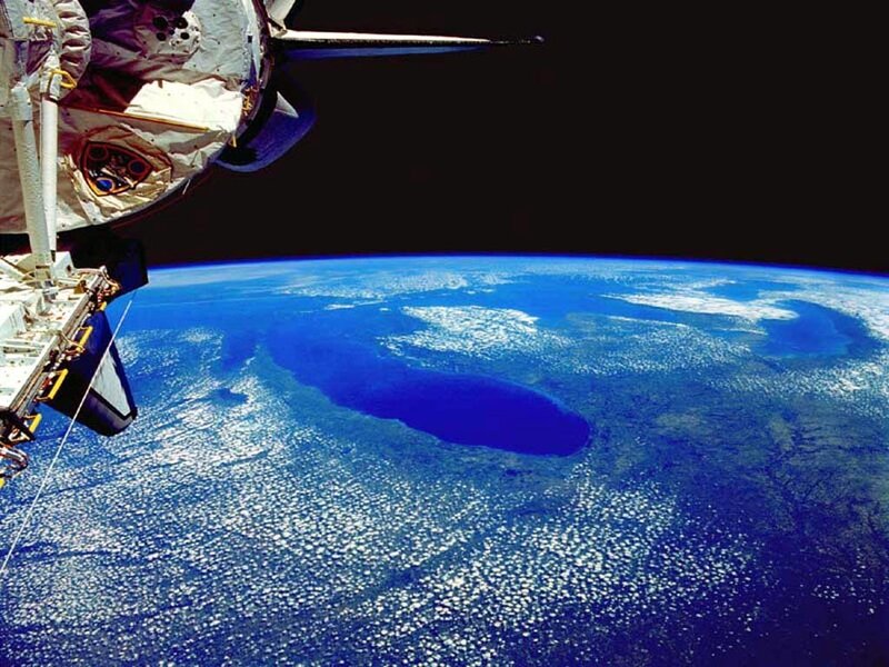 Earth from Space — Blue, Dramatic