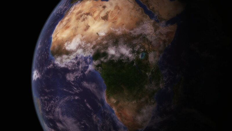 Earth from Space — Blue, Serene, 3d Render, Africa