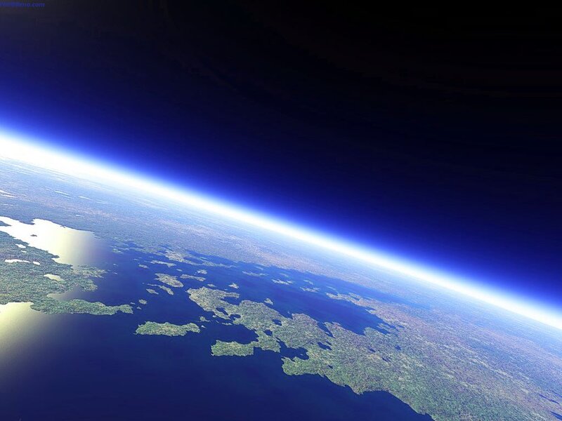 Earth from Space — Blue, Serene, 3d Render, Planet, Ocean, Landmasses