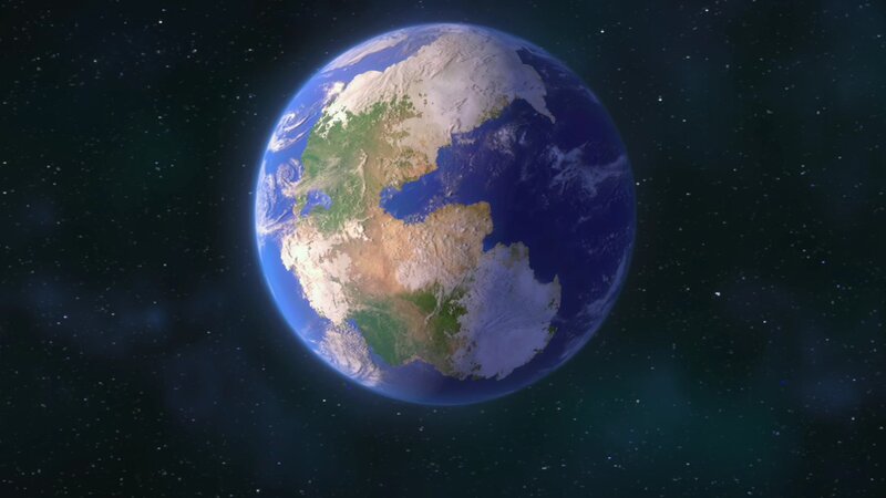 Earth from Space — Blue, Serene, 3d Render, Stars, Planet, Green