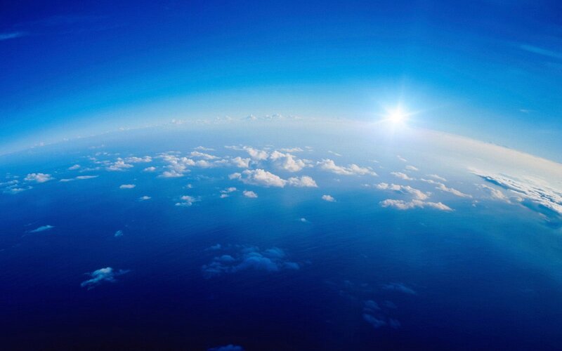 Earth from Space — Blue, Serene, Afternoon, Photograph