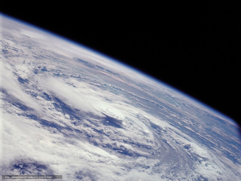 Earth from Space — Blue, Serene, Photograph, Clouds, Atmosphere