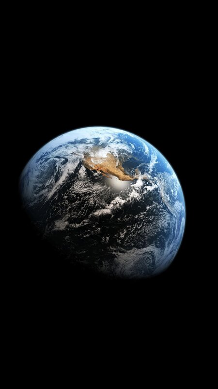 Earth from Space — Blue, Serene, Photograph, Clouds, Continent, Ocean
